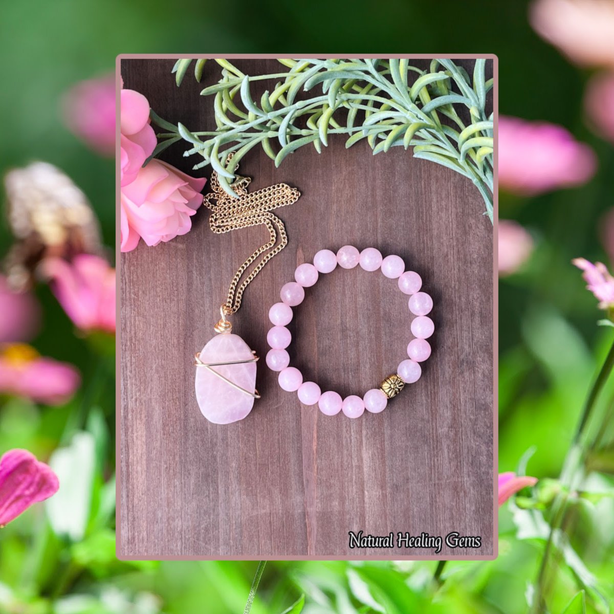 Rose quartz gold bracelet store